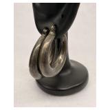 925 Sterling Silver Modernist Chunky Hoop