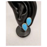 Sterling Silver Teardrop Stud Earrings