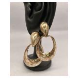 Vintage Sterling Silver Door Knocker Earrings