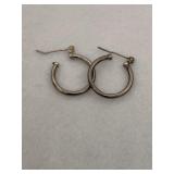 Sterling Silver Hoop Earrings *broken clasps