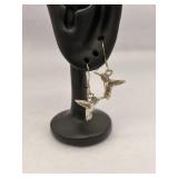 Sterling Silver Hummingbird Earrings
