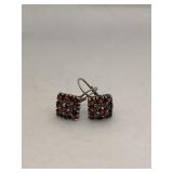 925 Sterling Silver Bohemian Garnet Cluster