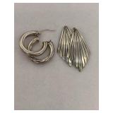 925 Sterling Silver Lot Earrings *broken