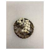 Vintage Wreath Brooch Sterling Silver