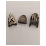 LOT Vintage Navajo Sterling Silver Belt Buckles