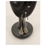 925 Sterling Silver Long Teardrop Dangle Earrings