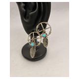 Vintage Navajo Sterling Silver Dreamcatcher