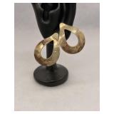 Vintage Sterling Teardrop Shaped Earrings