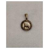 Sterling Silver American Flag Pendant Twisted