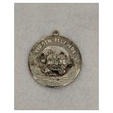 Sterling Silver Virgin Islands Pendant Raised Sea