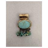 925 Sterling Silver Southwestern Pendant Central