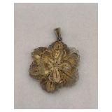 Vintage Sterling Silver Filigree Pendant