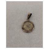 Mexican Sterling Silver Aztec Mayan Sun Calendar