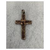 Vintage 925 Sterling Silver Catholic Cross