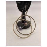 Sterling Silver Double Hoop Earrings