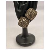 925 Sterling Silver Textured Basket Weave Pattern