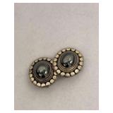 925 Vintage Mexican Sterling Silver Floral Border