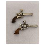 Sterling Silver Revolver Pendant Lot of 2