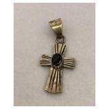 Mexican Sterling Silver Cross Pendant