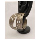 925 Vintage Mexican Sterling Silver Hoop Earrings