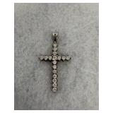 925 Sterling Silver and Cubic Zirconia Pendant