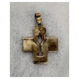 Sterling Silver Cut Out Design Pendant
