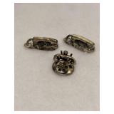 Lot of 3 Sterling Silver Telephone Charms