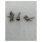 Sterling Silver Charms Lot of 3