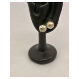Sterling Silver Ball Stud Earrings