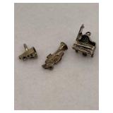 Sterling Silver Music Charms Lot of 3