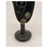 Sterling Silver Floral Filigree Spiral Rose