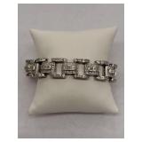 Sterling Silver Link Bracelet 9in