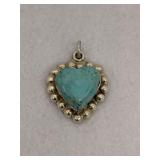 Sterling Silver Pendant Turquoise