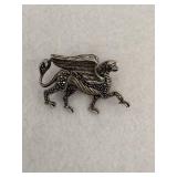 Sterling Silver Brooch Mythical Creature Small