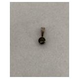 Sterling Silver Pendant Brown Gemstone