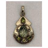 925 Sterling Silver Pendant Teardrop Shaped