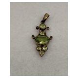 Sterling Silver Peridot Pendant