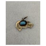Native American Sterling Silver Pendant Centered