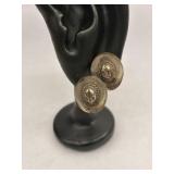 Vintage Mexican Sterling Silver Sombrero Earrings