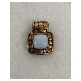 925 Sterling Silver Textured Granulated Border