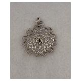 925 Sterling Silver Open work Filigree Lace