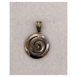 925 Sterling Silver Swirl Charm