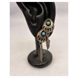 Sterling Silver Shadow Box Bear Claw Design with