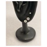 Sterling Silver Studs Cubic Zirconia