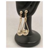 Sterling Silver Stud Earrings Graduated Beads and