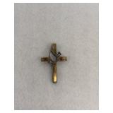 Sterling Silver Cross Pendant Dove Cut Out