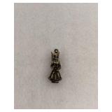 Vintage Sterling Creed Flower Angel Charm