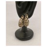 925 Vintage Sterling Silver Hoop Earrings