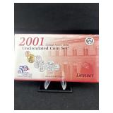 2001 United States mint uncirculated coin set
