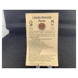 Lincoln Kennedy penny